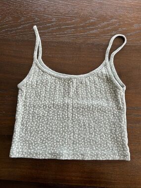 John Galt Floral Ribbed Cami Tank Top